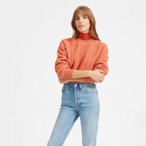 Everlane ReNew Fleece Raglan Sweatshirt - XS - Salmon Pink